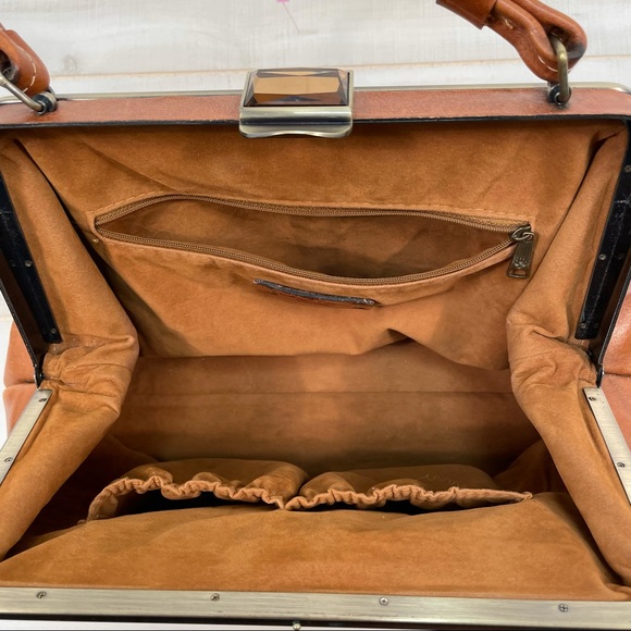 Patricia Nash Tooled Rose Satchel Leather - Picture 6 of 6